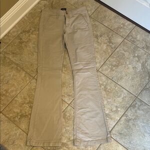 American Eagle Artist Flares size 4 X-Long Khaki